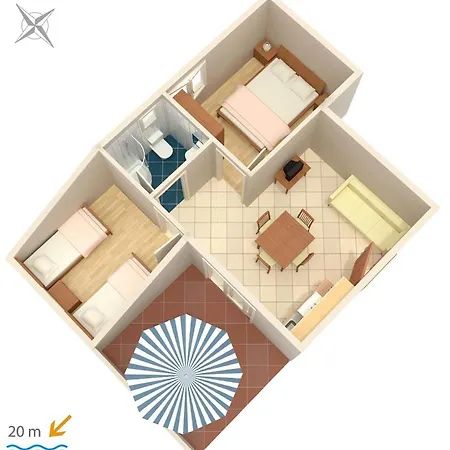 Appartamento 2354d Crikvenica